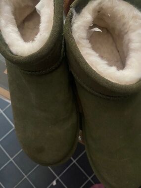 Olive short bearpaw 7